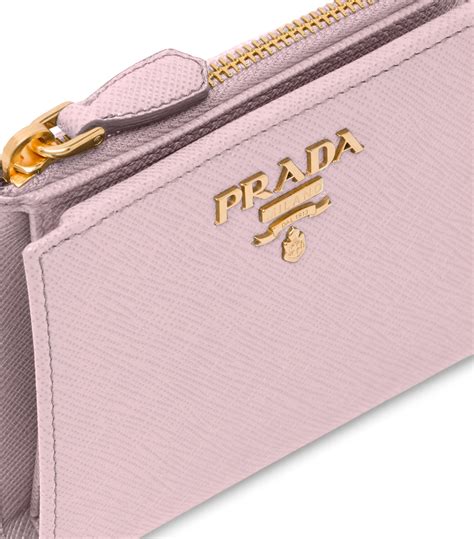 prada rose wallet|prada saffiano wallet price.